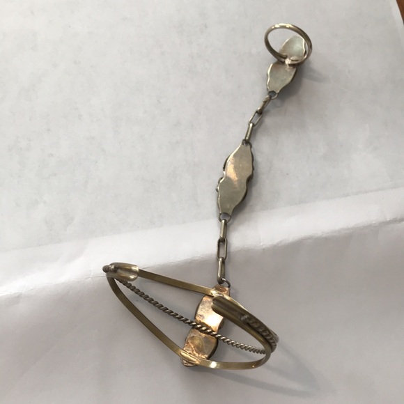 Turquoise bracelet-ring set. - Picture 4 of 4